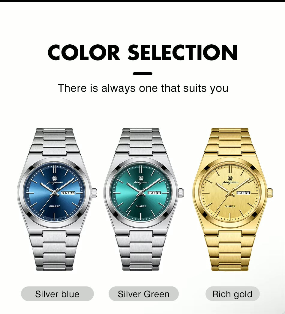 POEDAGAR Luxury Men's Watch – Premium Style Meets Everyday Performance
