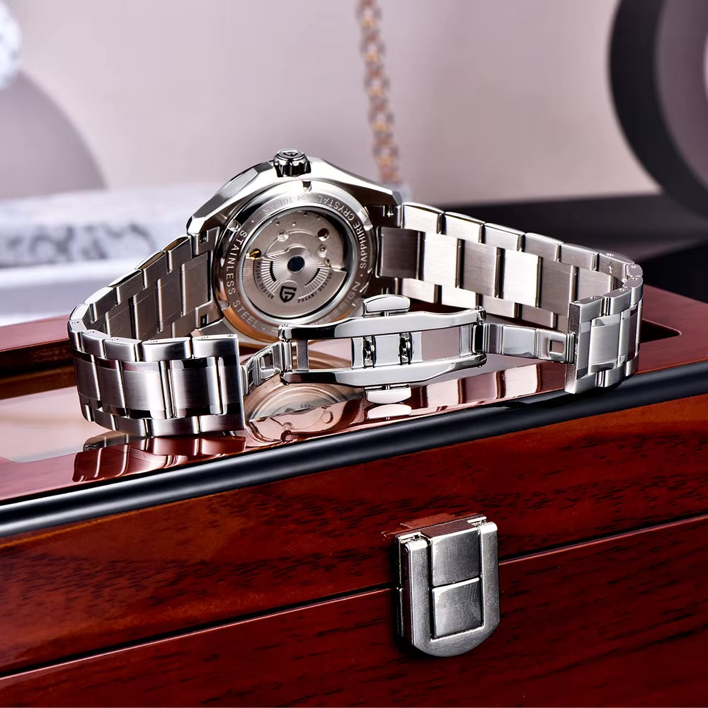 PAGANI DESIGN PD-1792 GMT Automatic Mens Watch-Sapphire Crystal Glass